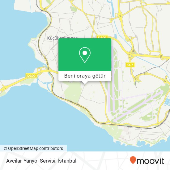 Avcilar-Yanyol Servisi harita