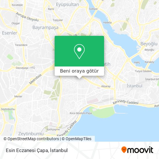 Esin Eczanesi Çapa harita