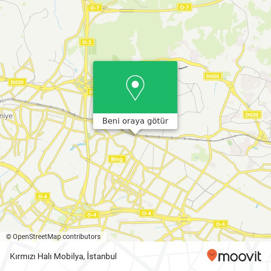 Kırmızı Halı Mobilya harita