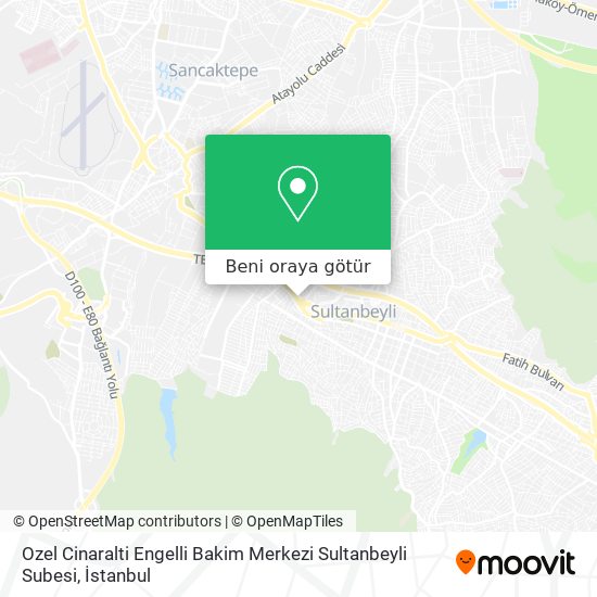 Ozel Cinaralti Engelli Bakim Merkezi Sultanbeyli Subesi harita