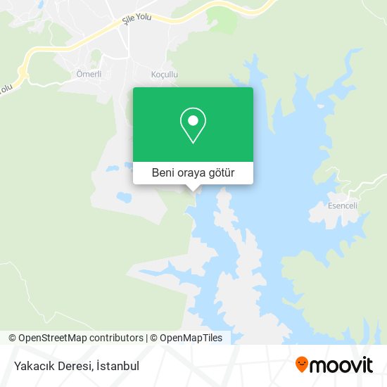 Yakacık Deresi harita
