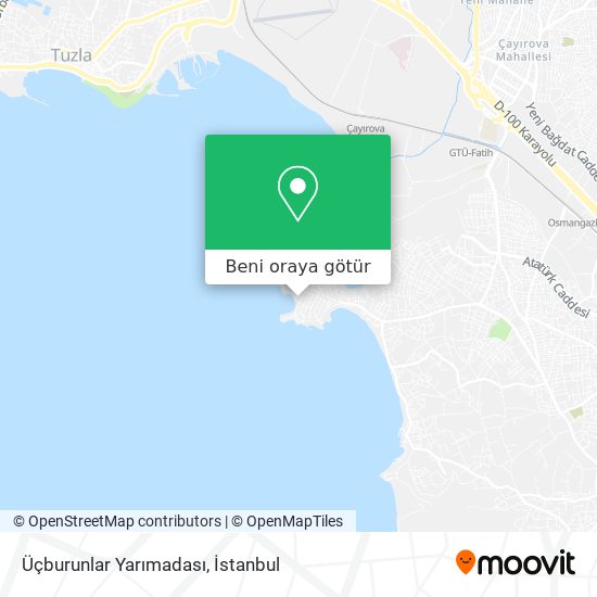 Üçburunlar Yarımadası harita