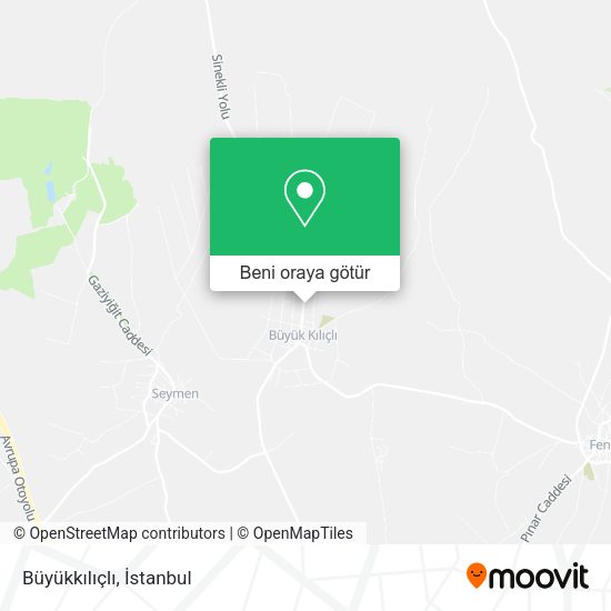 Büyükkılıçlı harita