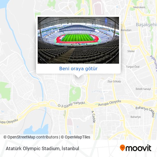 Atatürk Olympic Stadium harita