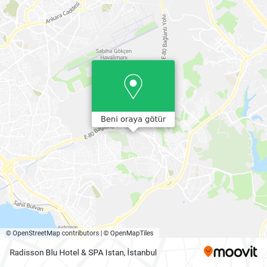 Radisson Blu Hotel & SPA Istan harita