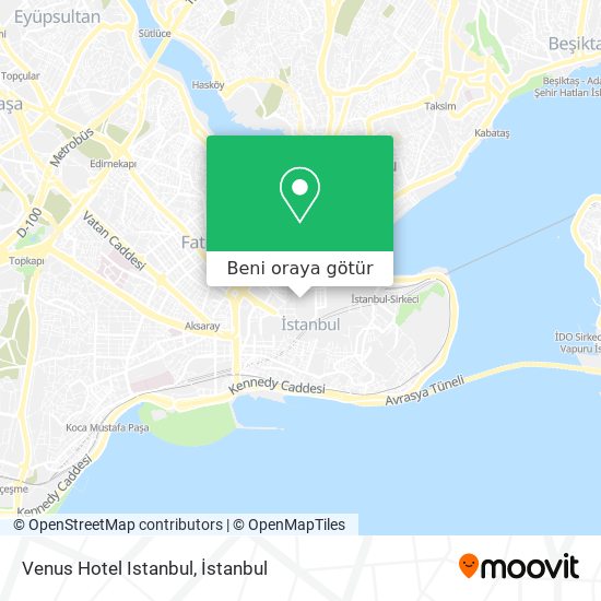 Venus Hotel Istanbul harita