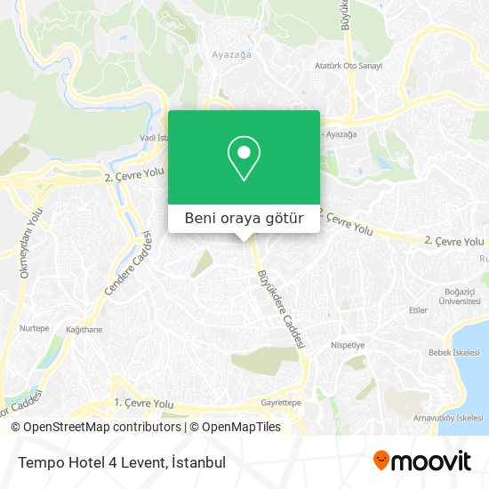 Tempo Hotel 4 Levent harita