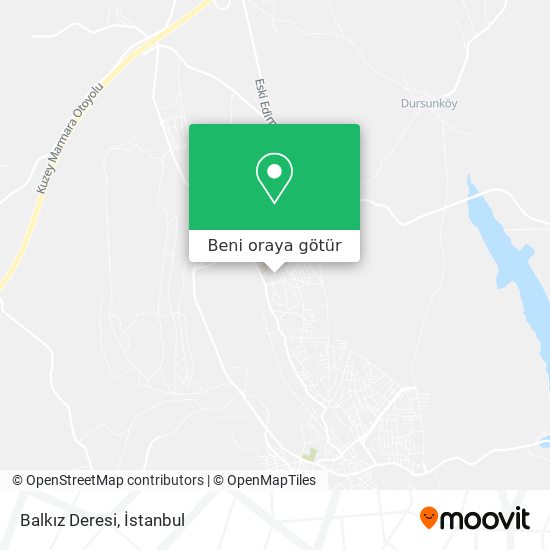 Balkız Deresi harita