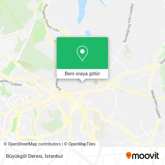 Büyükgöl Deresi harita