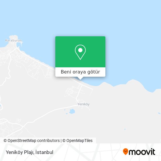 Yeniköy Plajı harita