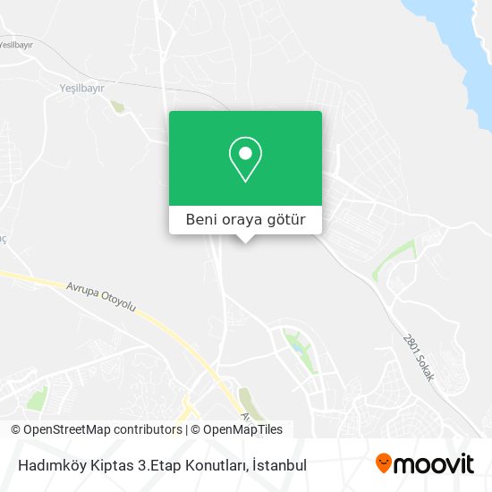 Hadımköy Kiptas 3.Etap Konutları harita