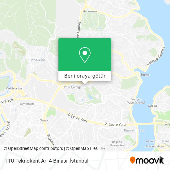 ITU Teknokent Ari 4 Binasi harita