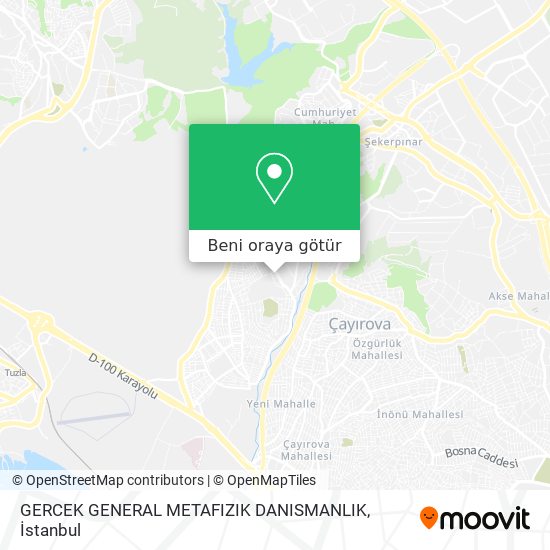 GERCEK GENERAL METAFIZIK DANISMANLIK harita