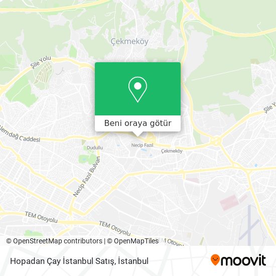 Hopadan Çay İstanbul Satış harita