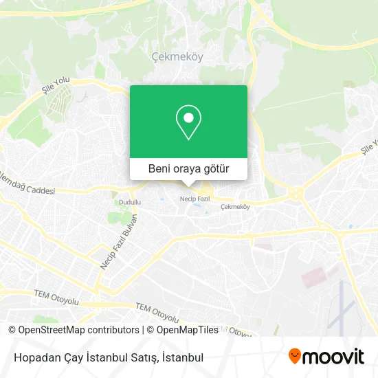 Hopadan Çay İstanbul Satış harita