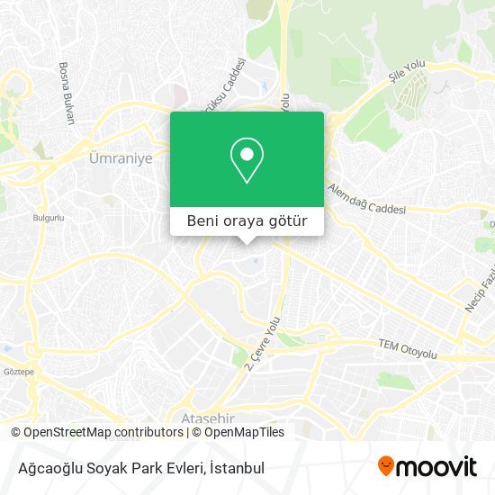 Ağcaoğlu Soyak Park Evleri harita