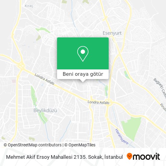 Mehmet Akif Ersoy Mahallesi 2135. Sokak harita
