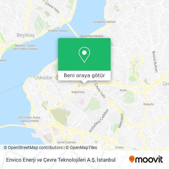 Envico Enerji ve Çevre Teknolojileri A.Ş harita