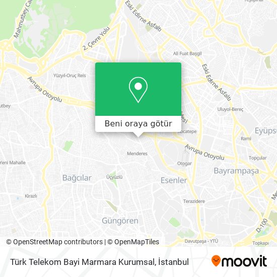 Türk Telekom Bayi Marmara Kurumsal harita