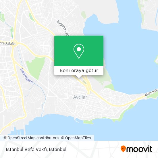 İstanbul Vefa Vakfı harita