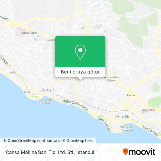 Cansa Makina San. Tic. Ltd. Sti. harita