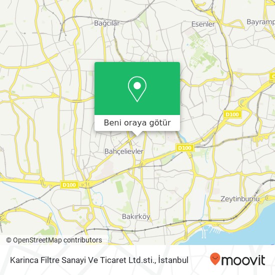Karinca Filtre Sanayi Ve Ticaret Ltd.sti. harita