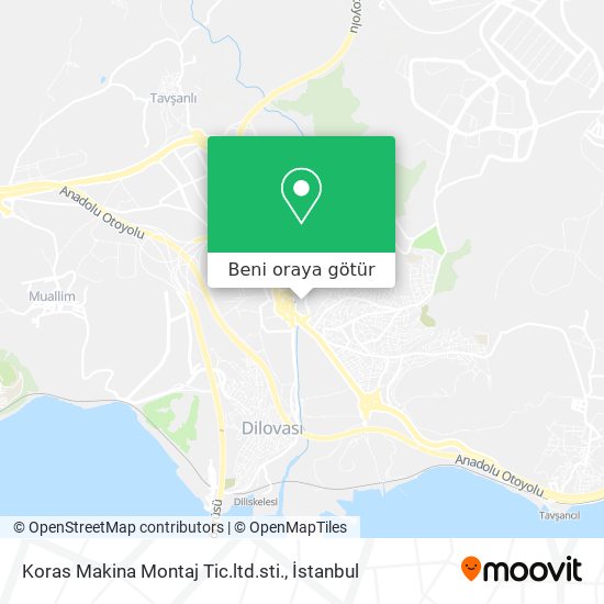 Koras Makina Montaj Tic.ltd.sti. harita