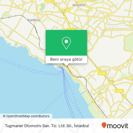 Tugmaner Otomotiv San. Tic. Ltd. Sti. harita