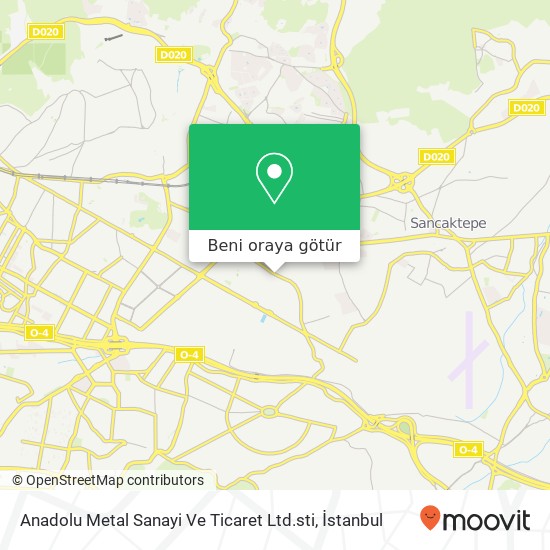 Anadolu Metal Sanayi Ve Ticaret Ltd.sti harita