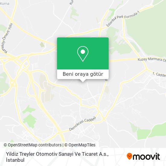 Yildiz Treyler Otomotiv Sanayi Ve Ticaret A.s. harita