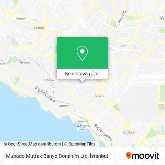 Mubado Mutfak Banyo Donanim Ltd harita