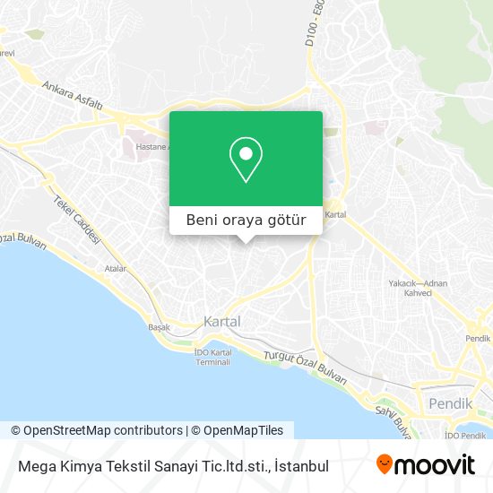 Mega Kimya Tekstil Sanayi Tic.ltd.sti. harita