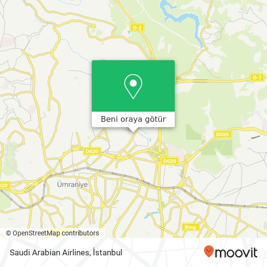 Saudi Arabian Airlines harita