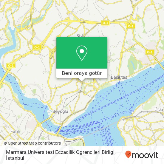 Marmara Universitesi Eczacilik Ogrencileri Birligi harita