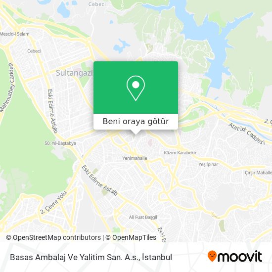 Basas Ambalaj Ve Yalitim San. A.s. harita
