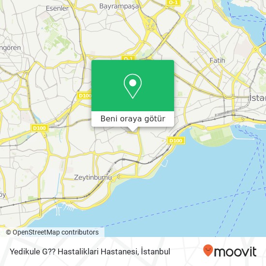 Yedikule G?? Hastaliklari Hastanesi harita