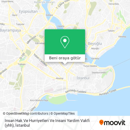 Insan Hak Ve Hurriyetleri Ve Insani Yardim Vakfi (yhh) harita