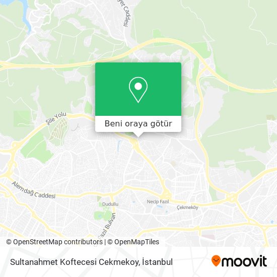 Sultanahmet Koftecesi Cekmekoy harita