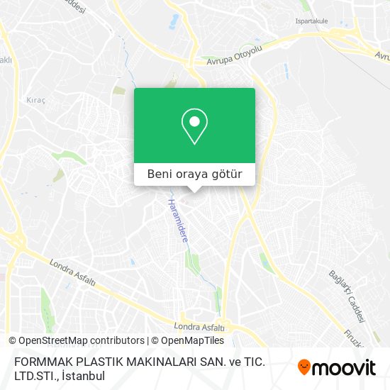 FORMMAK PLASTIK MAKINALARI SAN. ve TIC. LTD.STI. harita