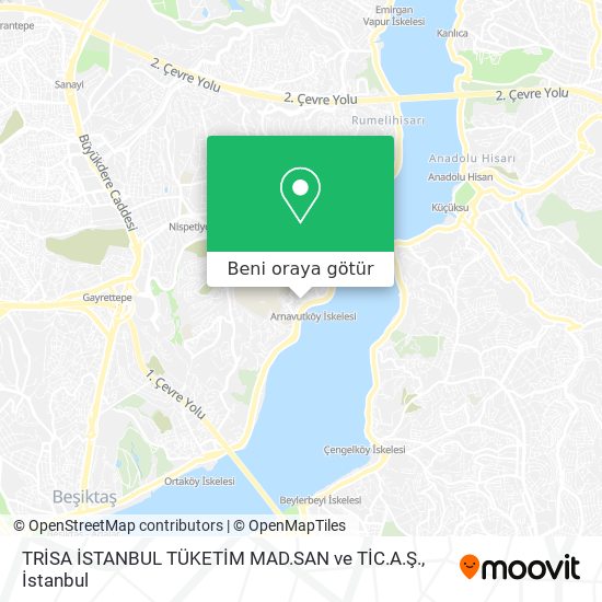 TRİSA İSTANBUL TÜKETİM MAD.SAN ve TİC.A.Ş. harita