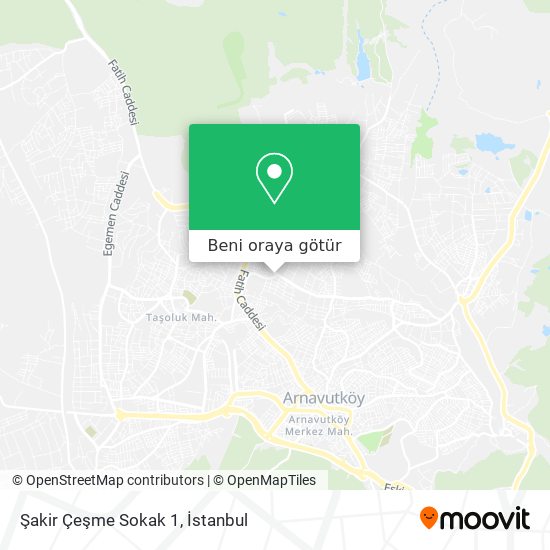 Şakir Çeşme Sokak 1 harita