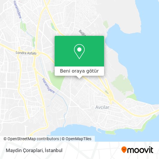 Maydin Çoraplari harita