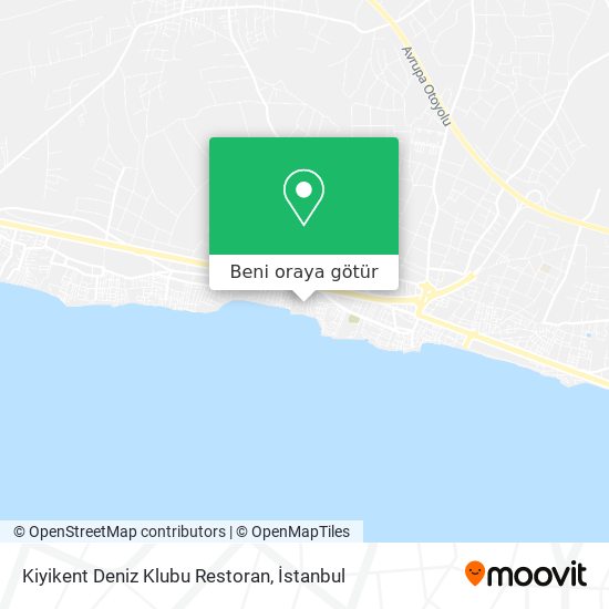 Kiyikent Deniz Klubu Restoran harita
