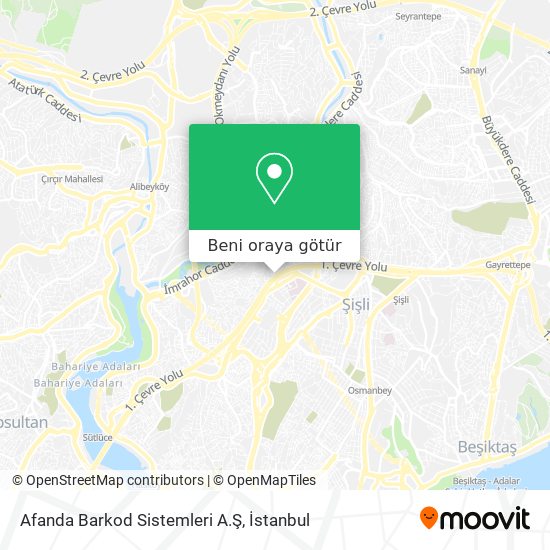 Afanda Barkod Sistemleri A.Ş harita