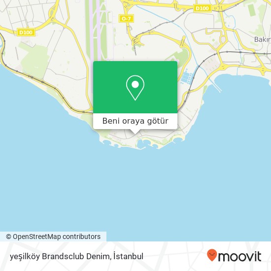 yeşilköy Brandsclub Denim harita