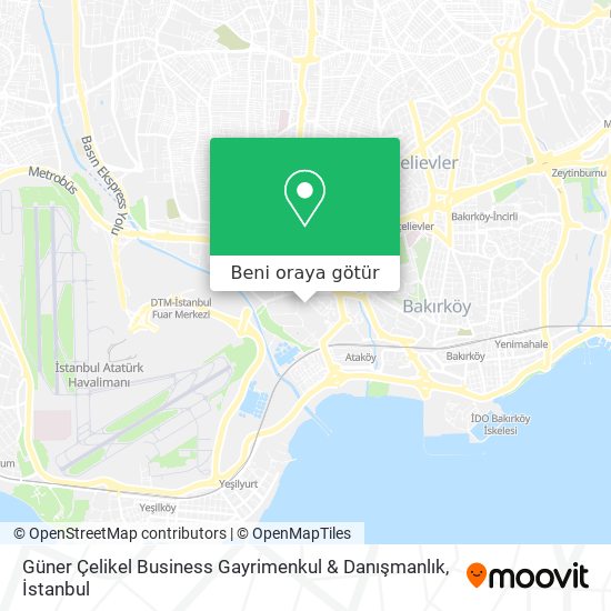 Güner Çelikel Business Gayrimenkul & Danışmanlık harita
