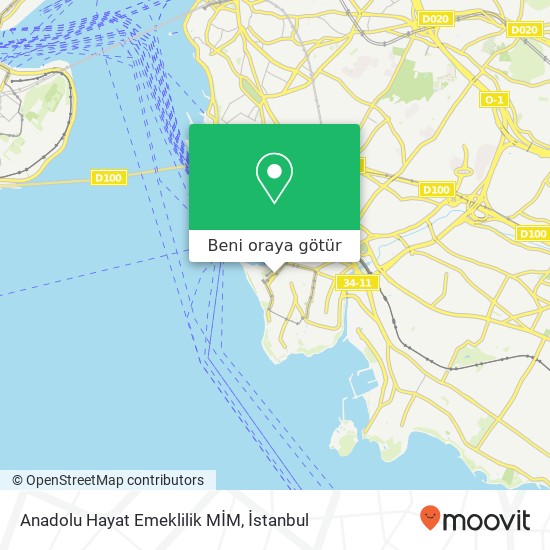 Anadolu Hayat Emeklilik MİM harita