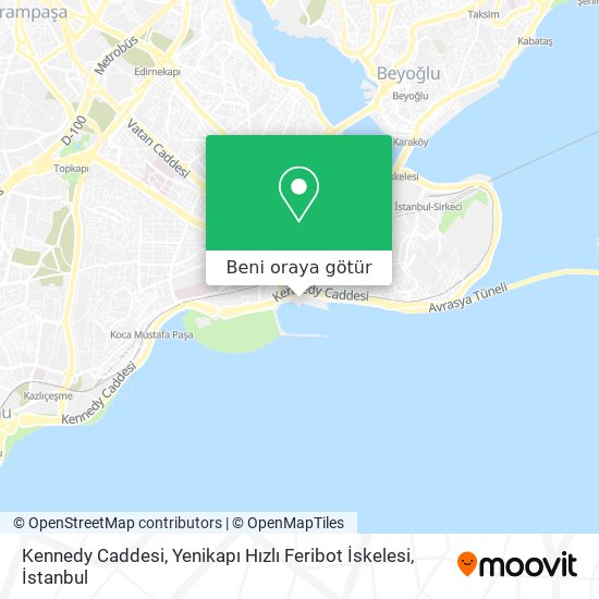 Kennedy Caddesi, Yenikapı Hızlı Feribot İskelesi harita