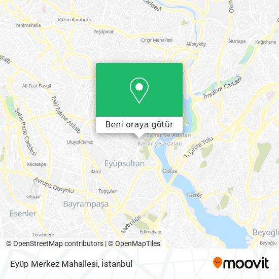 Eyüp Merkez Mahallesi harita
