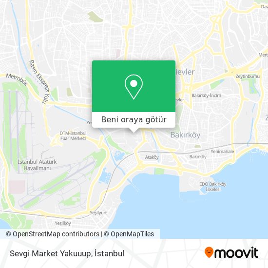 Sevgi Market Yakuuup harita